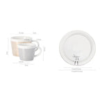 Creative dynamic SLR cup Leopard anamorphic zebra cup Luycho coffee tea cup set with coaster 90ml-225ml