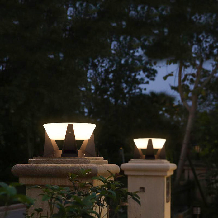 Designer Solar Powered Outdoor Lamp