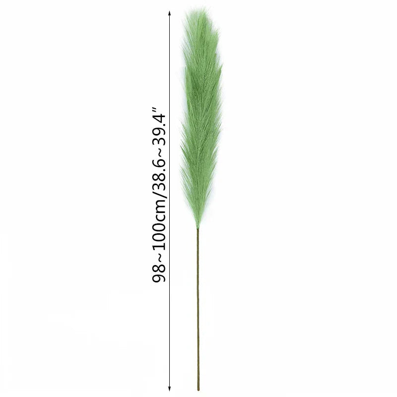 5 pieces 100 cm Artificial Pampas Grass Dried Flower Bouquet Wedding Party Decoration Home Room DIY Artificial Plants Decoration Supplies