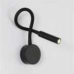 Modern Flexible LED Reading Wall Lamp with Switch for Bedroom and Study - 1W/3W