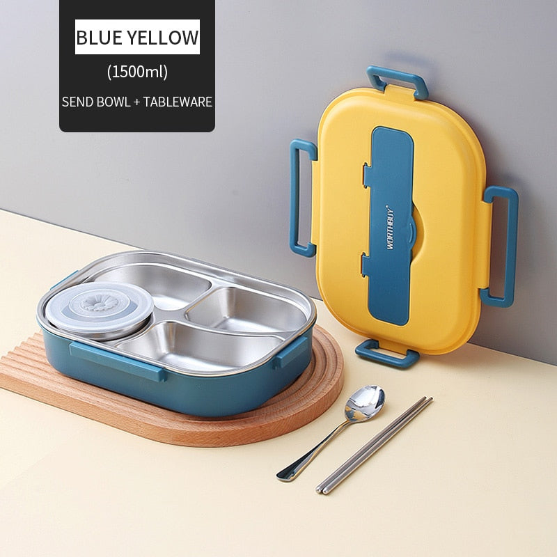Stainless Steel Multiple Compartment Children's Lunchbox