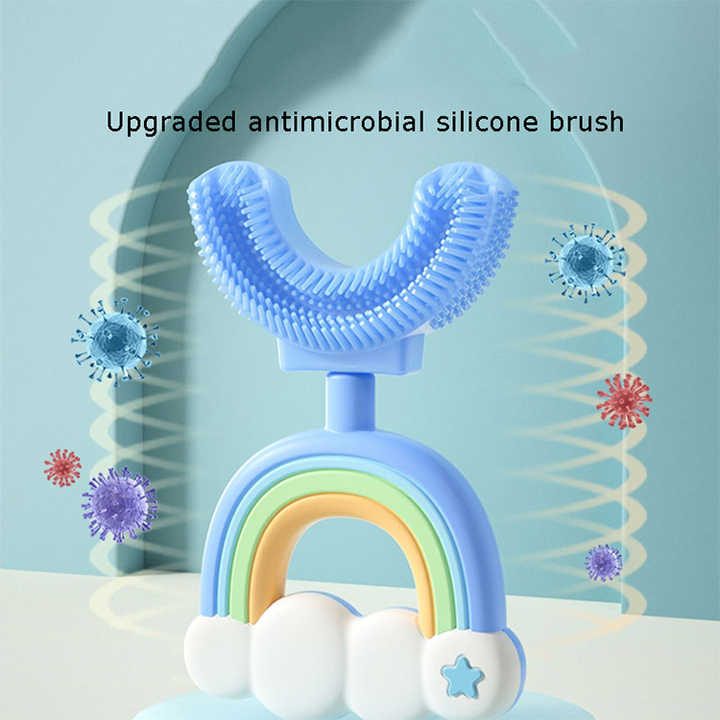 Silicone Children's Toothbrush U-Design Rainbow