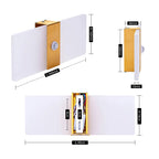 Wall light with motion sensor, drawing, aluminum, acrylic, decoration, lighting, wall light, interior, kitchen, bedroom, hallway, corridor