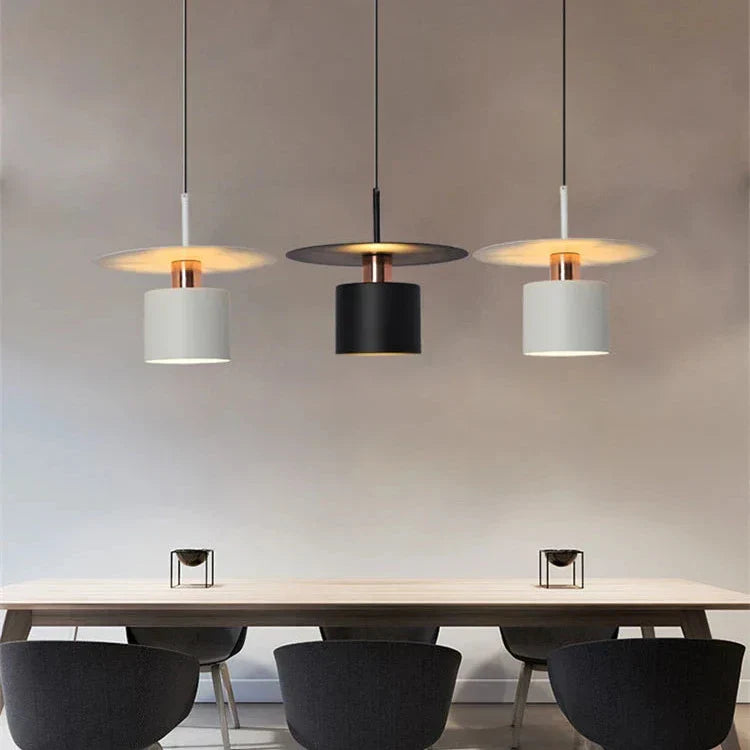 Modern Aluminum Pendant Lamp with Warm LED Light