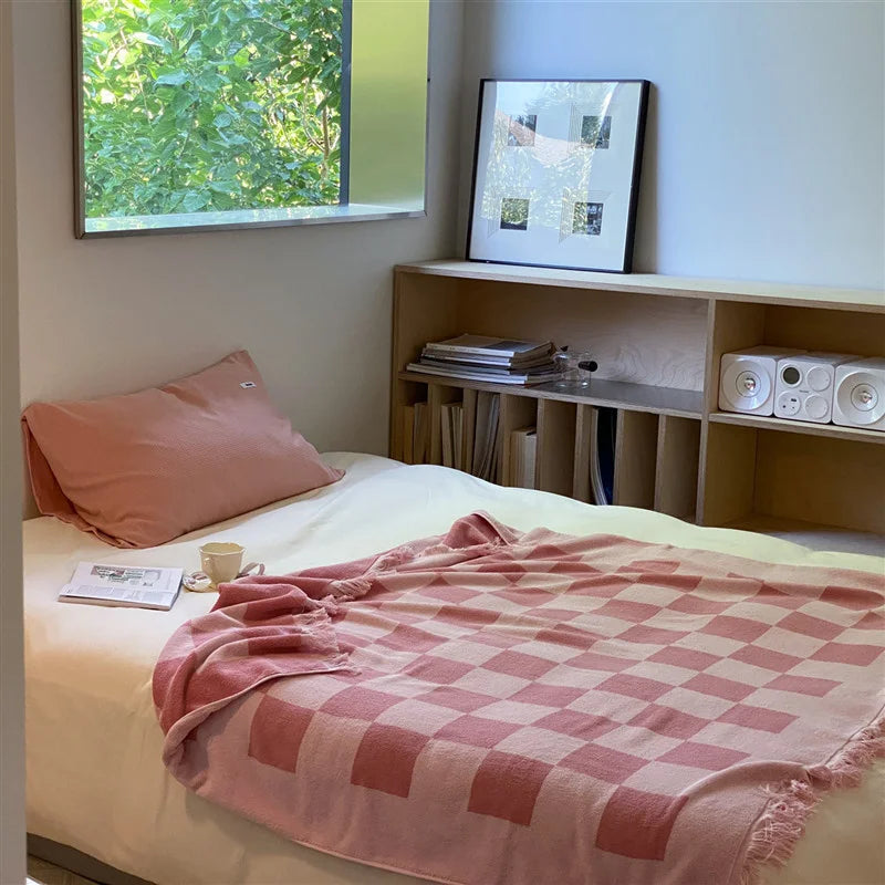 Checkered Single Layer Blanket