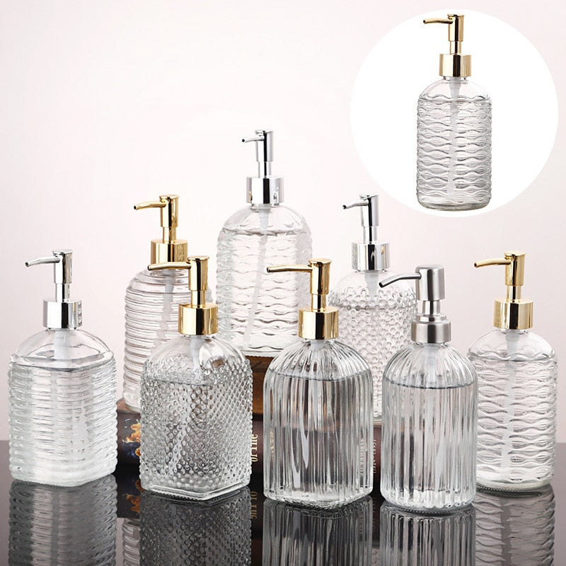Glass Liquid Soap Dispenser