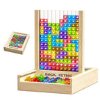Magical Tetris Game Made of Wood (Standard Model)