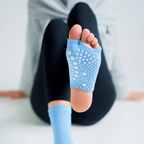 Non Slip Quick Dry Yoga and Pilates Socks for Women Cotton Blend With Silicone Grip