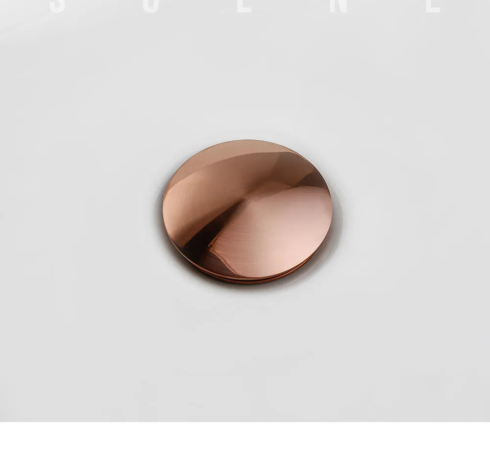 Bagnolux Rose Gold Sink Drain Valve