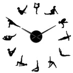 Pilates Poses DIY Wall Clock