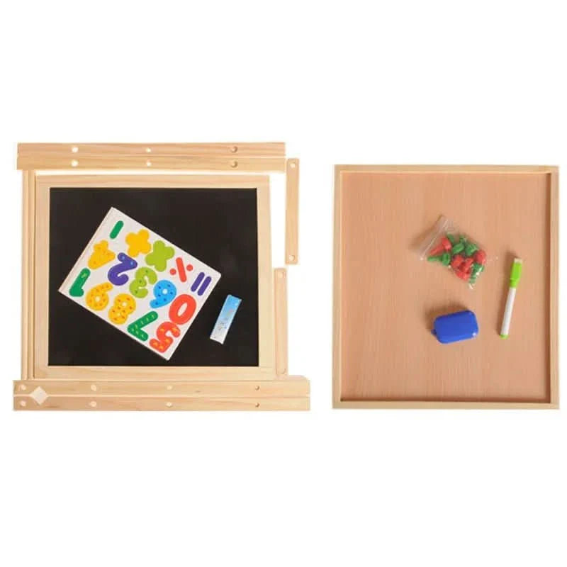 Adjustable Whiteboard & Chalkboard for Creative Learning