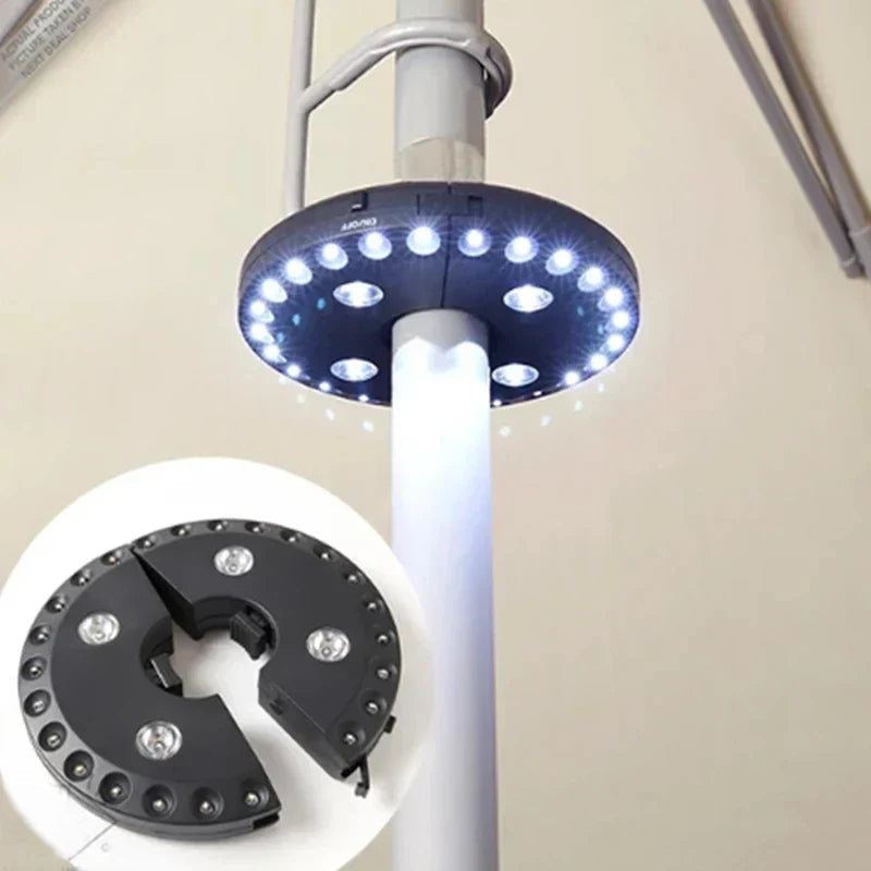 LightClip Umbrella Light | Wireless & 3 Brightness Levels | For Garden & Camping