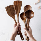 TeakChef 7-piece Kitchen Tool Set – Premium Teak Kitchen Tools for Style & Functionality