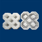 Square tile paving form