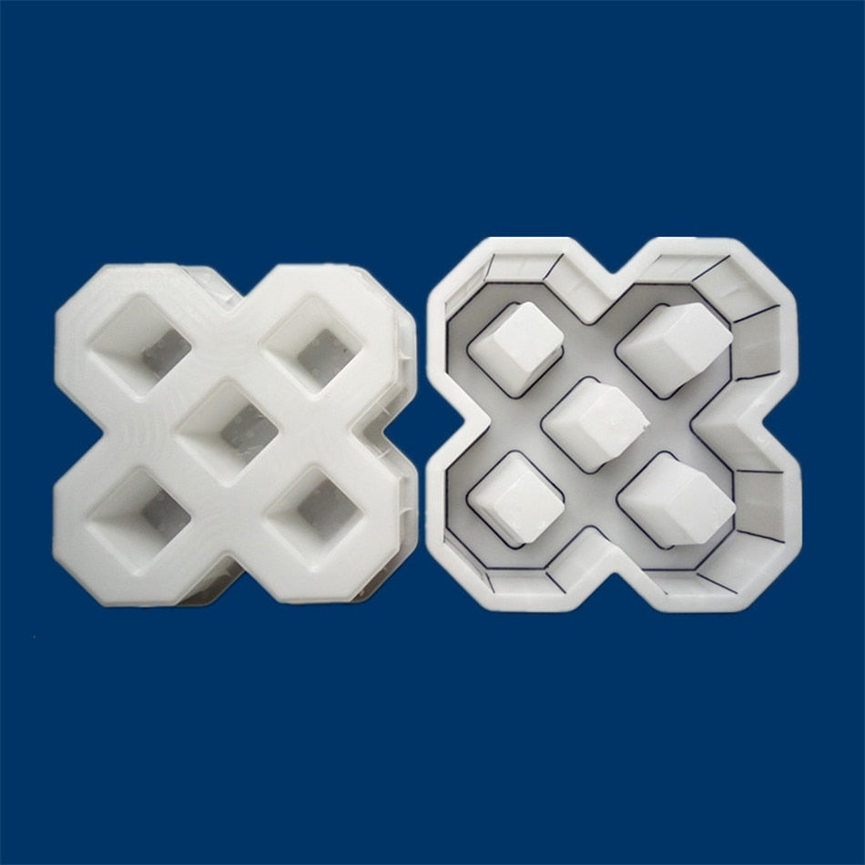 Square tile paving form