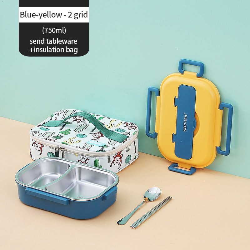 Stainless Steel Multiple Compartment Children's Lunchbox