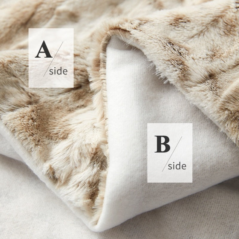 SOFT LEO PATTERN BLANKET