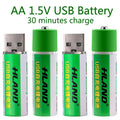 2 pieces USB rechargeable battery