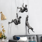 Wall sculpture ClimbArtis | Symbol of strength & growth | Handcrafted from resin & iron wire