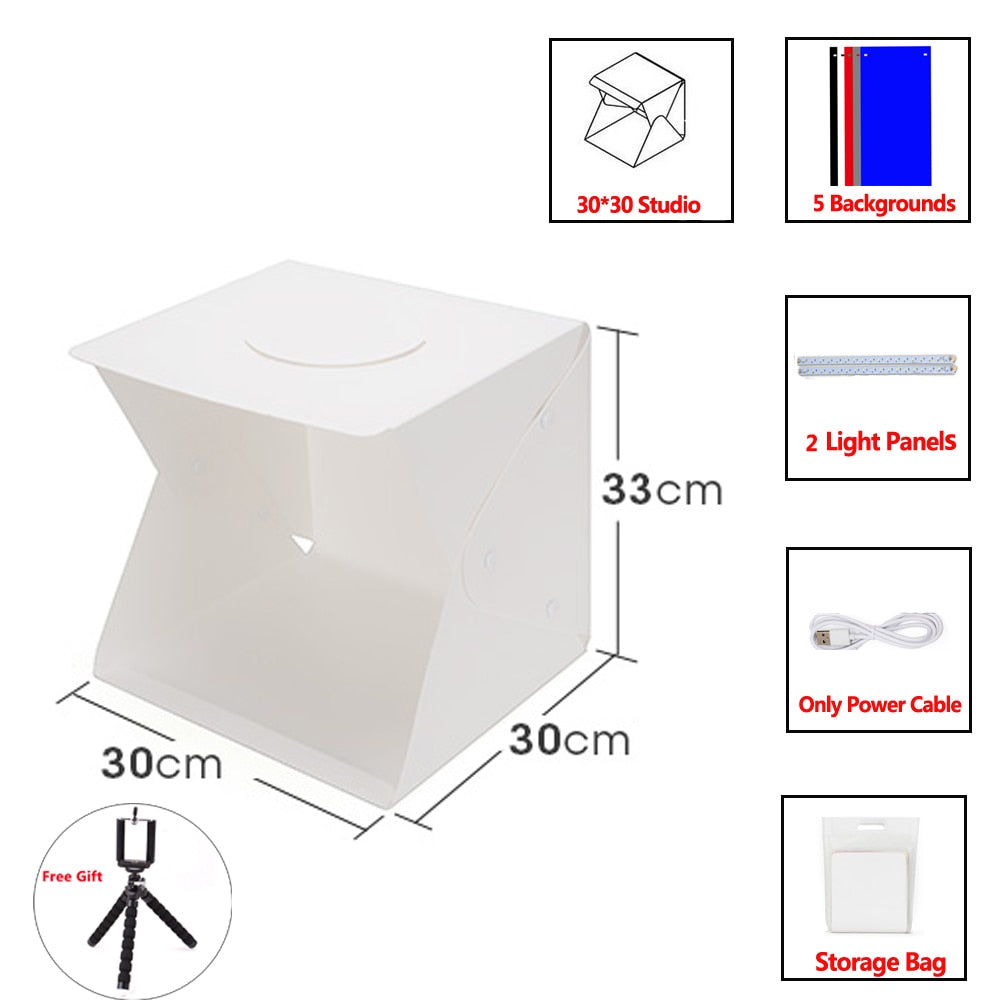 Photo Studio Lightbox (+ FREE tripod)