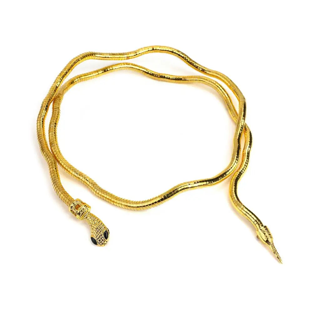 Snake Wrap Bold Dual Necklace