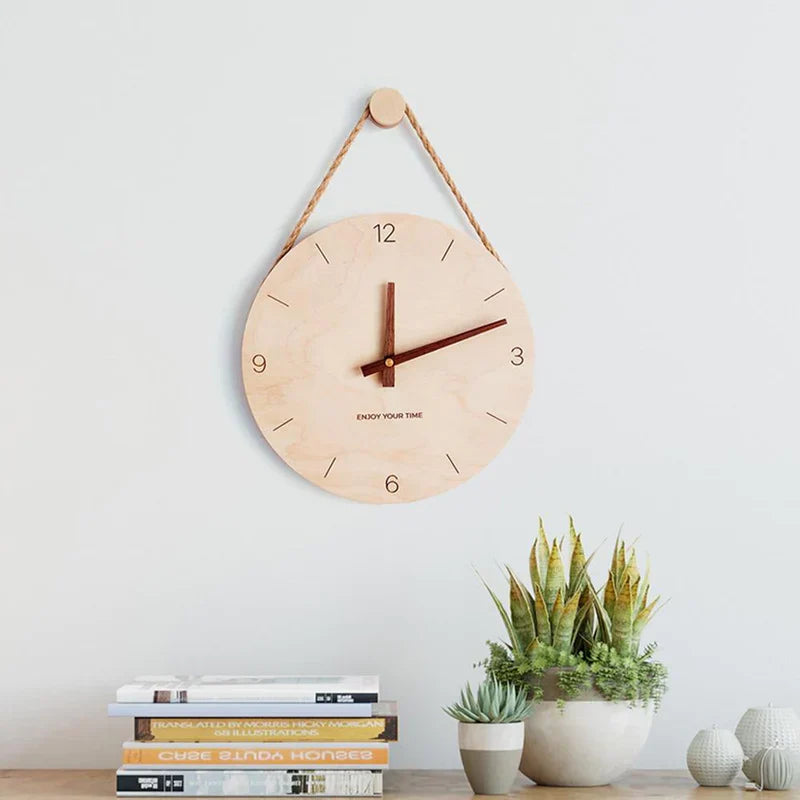 WoodHush Minimalist Wall Clock