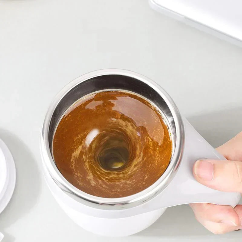 Automatic Stirring Thermos Mug with One-Button Control