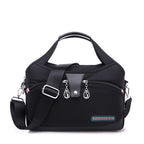 Water-Resistant Nylon Crossbody Bag with Zipper Closure