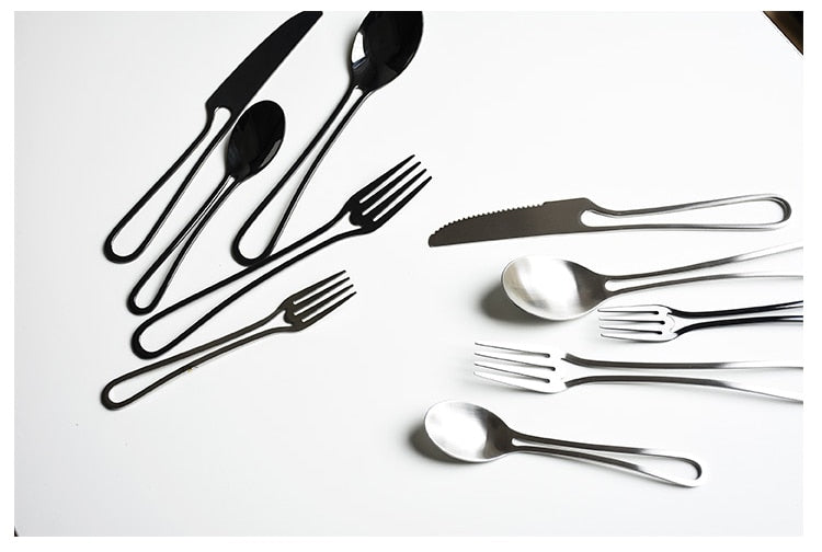 Outline Cutlery Set made of Stainless Steel