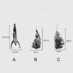 CraftedClimb Climbing Figures Wall Decoration – Inspiring Wall Art of Resin and Iron