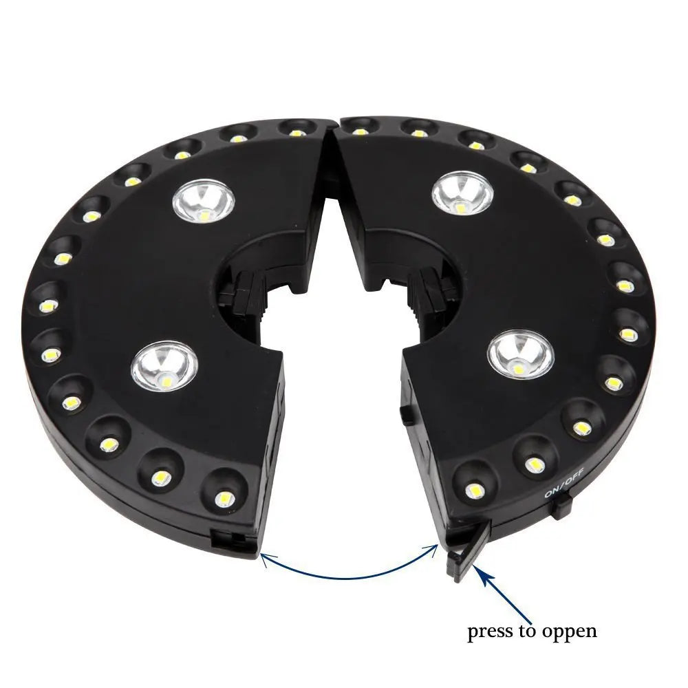 LightClip Umbrella Light | Wireless & 3 Brightness Levels | For Garden & Camping