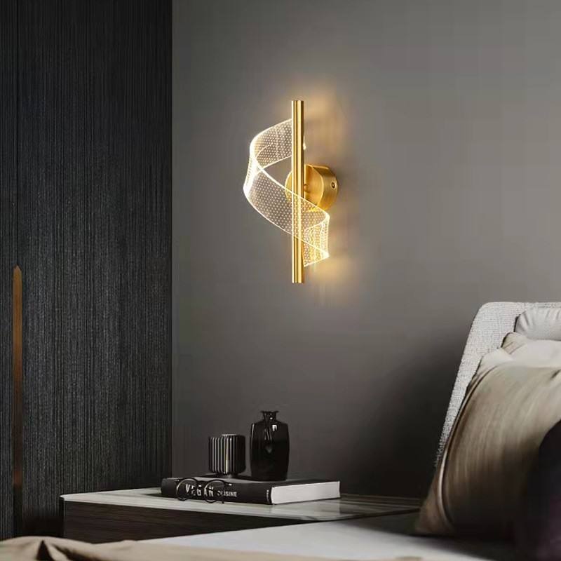 Luxury Glass Wall Lamp with Candle Holder