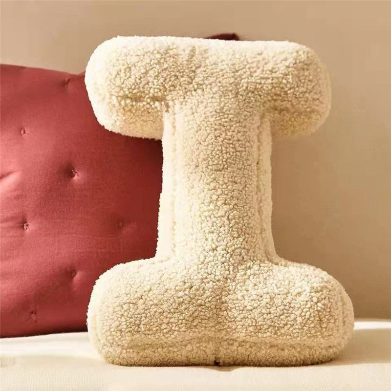 Alphabet Letter Fleece Pillow