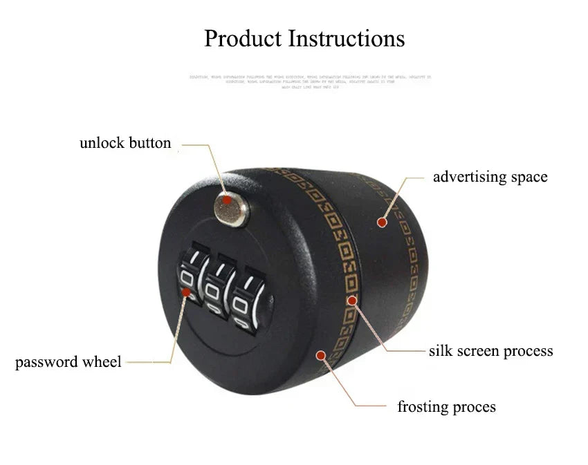 Drink Safe Reusable Childproof Password Lock Wine Bottle Stopper