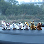 Cute Head Shaking Dogs Car Decor