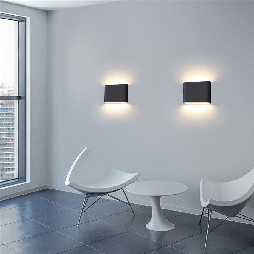 Modern LED Outdoor Wall Light – Waterproof, Rectangular