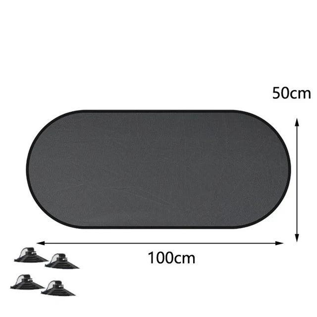 AutoShade UltraMesh Set | UV protection & heat blocker | For front & rear windscreen | Universally suitable