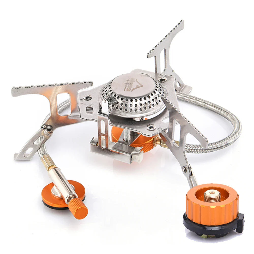 FlameTrek Gas Stove | Compact & Powerful | For Outdoor, Camping & Trekking | Includes Transport Box