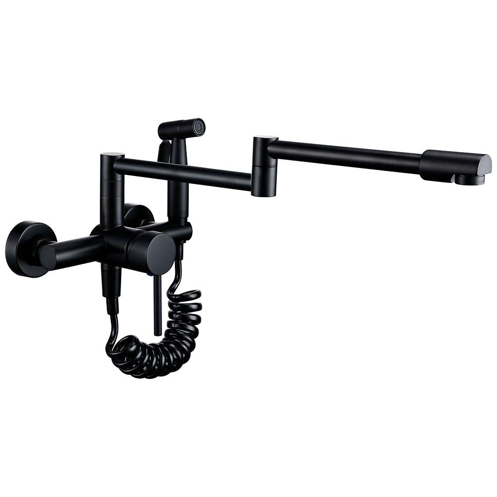 Flexible Kitchen Tap with Pull-Out Spray – Stainless Steel Design