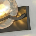 Elegant LED Wall Lamp Glass Construction and Cozy Atmosphere