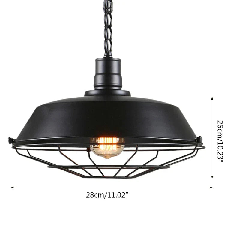 Vintage Loft Pendant Light: Industrial Retro Iron Ceiling Light Chandelier for Living Room, Restaurant, Bar, Kitchen
