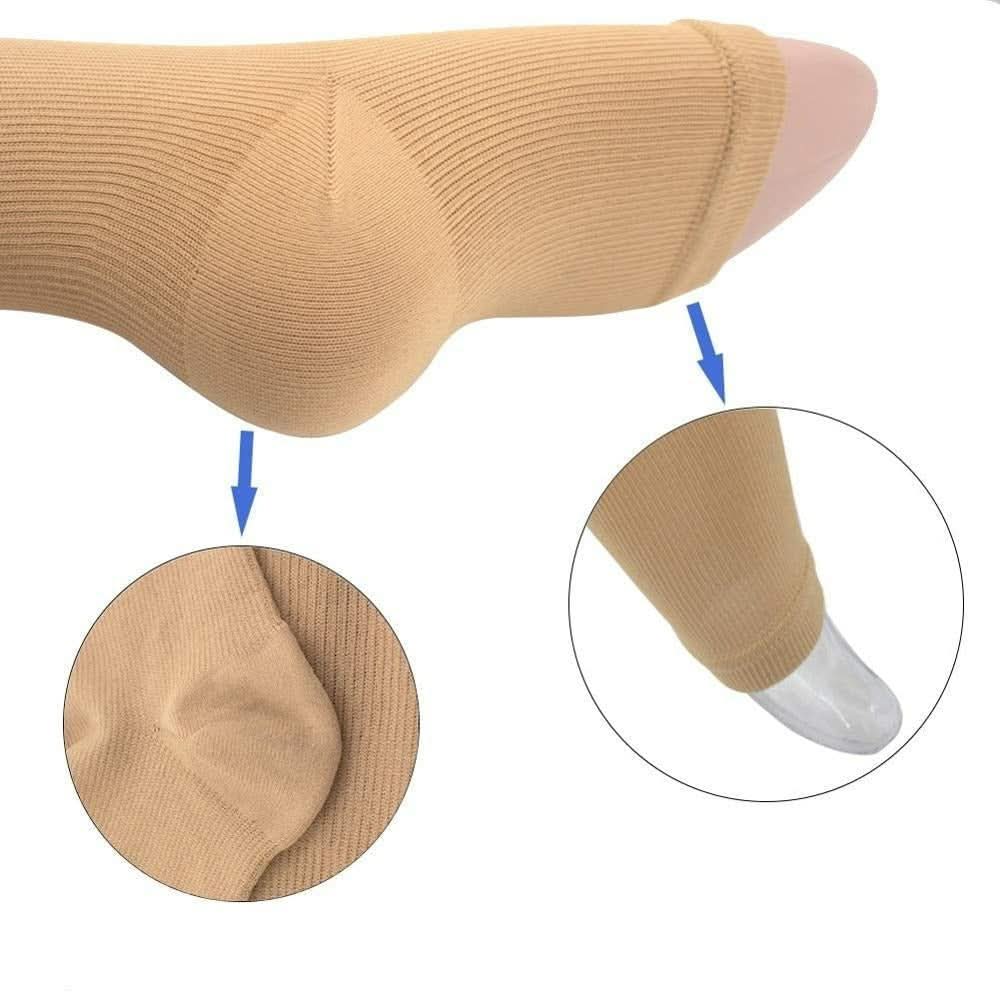 support stockings with zip for comfortable compression & easy handling