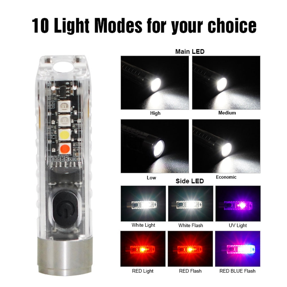Mini-LED keychain flashlight