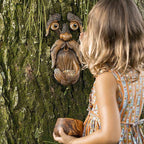 Eyes of Nature: Tree Face Bird Feeder Station