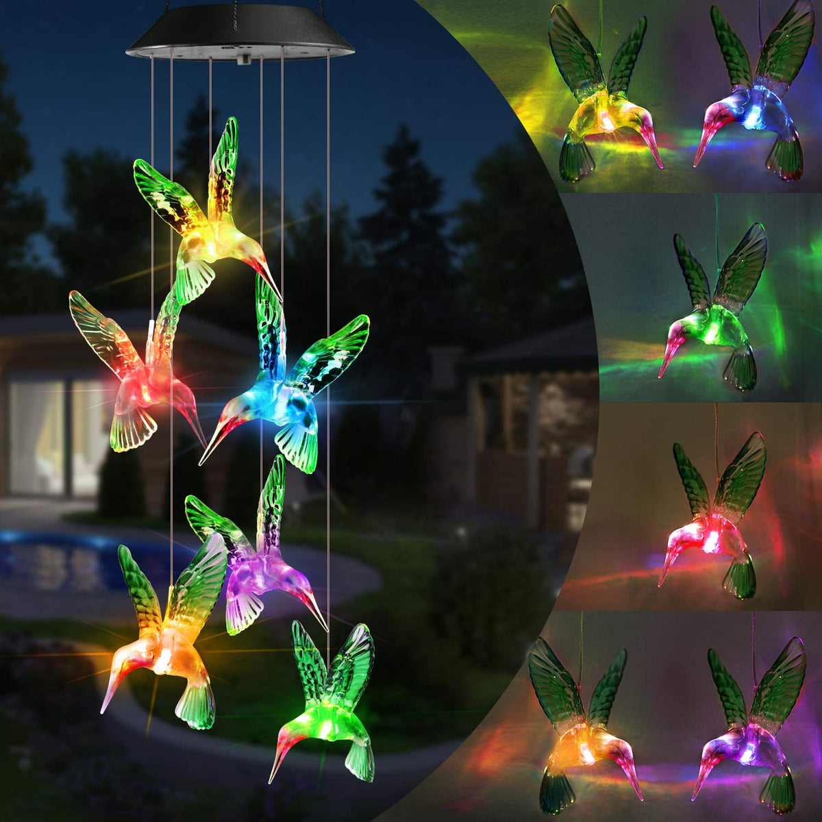 EnchantedGlow - Solar LED Garden Lighting Hummingbird