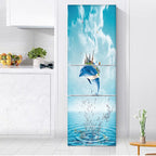 Stylish Waterproof Self-Adhesive Refrigerator Sticker