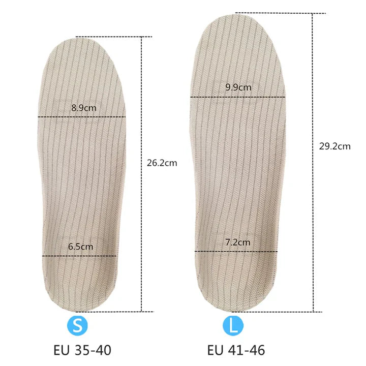 Orthopedic shoe insoles for flat feet
