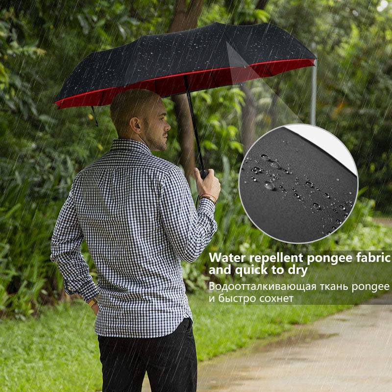 StormShield Automatic Umbrella – Windproof Storm Umbrella with Reversed Closing Mechanism