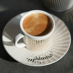 Creative dynamic SLR cup Leopard anamorphic zebra cup Luycho coffee tea cup set with coaster 90ml-225ml