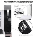 Wall-mounted shower dispenser